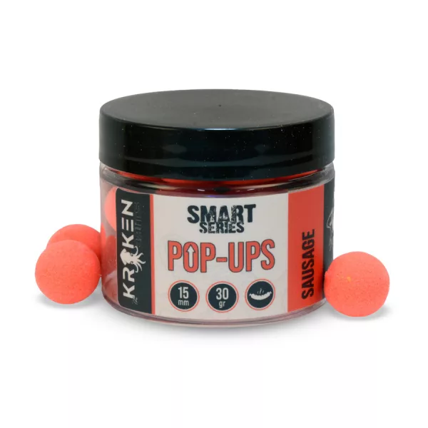 The Kraken Baits Smart Series Fluo Red Sausage 12mm Pop Up 30gr