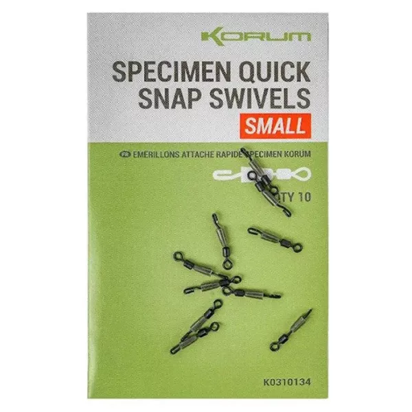 Korum Specimen Quick Snap Swivels Small Okretni karabin
