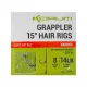Korum Grappler Hair Rigs 38cm 14 Monofilna predvezna udica s bradom i ušicom