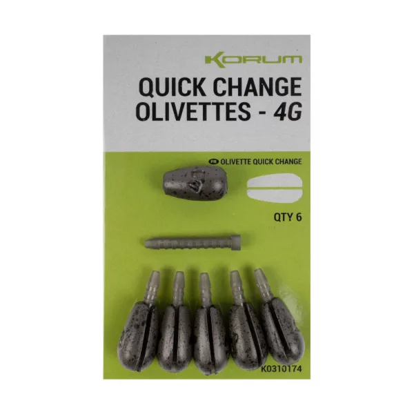 Korum Quick Change Olivettes Brzoizmjenjiva olovnica za plovak 8gr