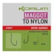 Korum Xpert Maggot Hooks To Nylon Monofil Predvezana udica s kontrakukom 12