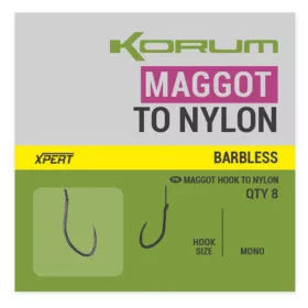   Korum Xpert Maggot Hooks To Nylon Monofil Predvezana udica bez kontrakuke 16