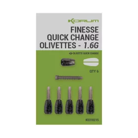   Korum Finesse Quick Change Olivettes Olivete za brzu izmjenu 1,6g