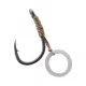 Korum Banded Hook Hairs 10 Udica za boile s bradom i ušicom s prstenom za pelete 5 kom