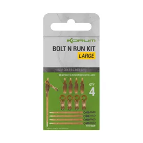   Korum Smokescreen Bolt N Run Kit Large Komplet završnih sistema 4kom