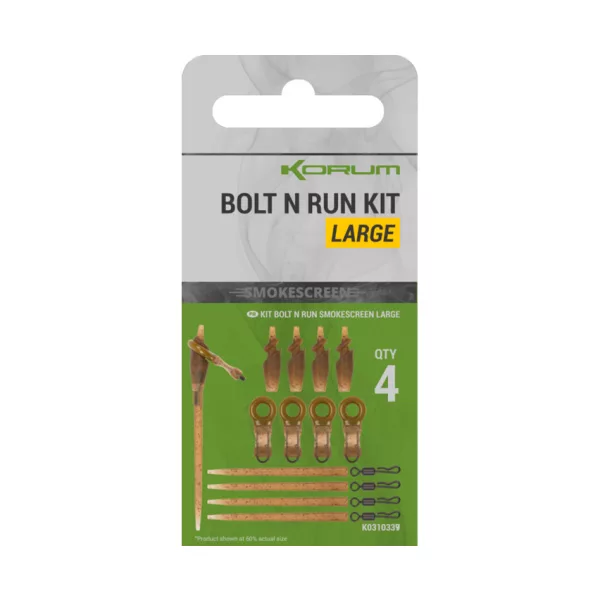 Korum Smokescreen Bolt N Run Kit Large Komplet završnih sistema 4kom