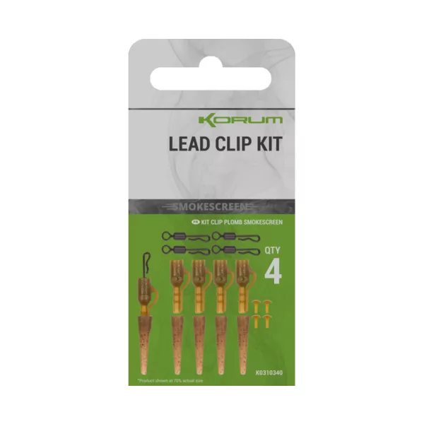 Korum Smokescreen Lead Clip Kit 4kom