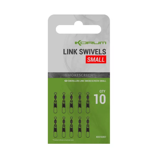 Korum Smokescreen Link Swivels Small Okretna kopča 10 kom