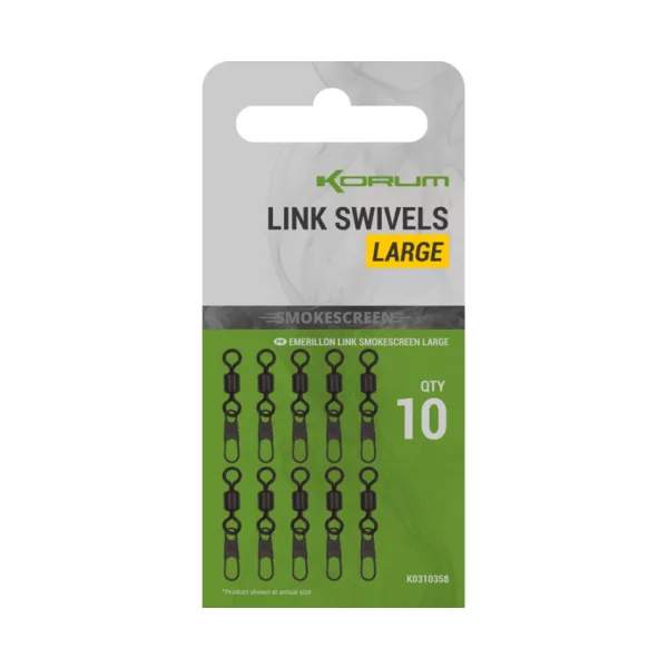 Korum Smokescreen Link Swivels Large Okretna kopča 10 kom