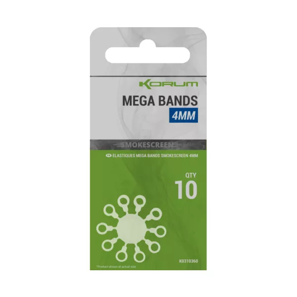 Korum Smokescreen Mega Bands 4mm Prsten za pelete 10 kom