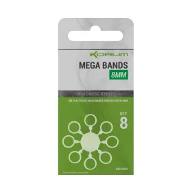 Korum Smokescreen Mega Bands 8mm Prsten za pelete 8 kom