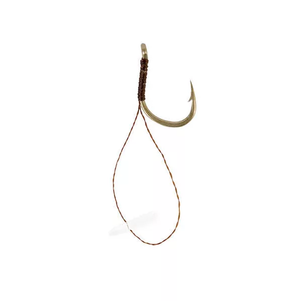 Korum Hook Hairs With Quickstops Barbed Size 10 Monofil vezani predvez s udicom