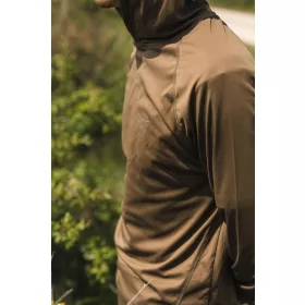 Korda Dark Khaki UPF Hooded Top Hosszú Ujjú UV Póló S
