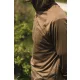 Korda Dark Khaki UPF Hooded Top Hosszú Ujjú UV Póló S