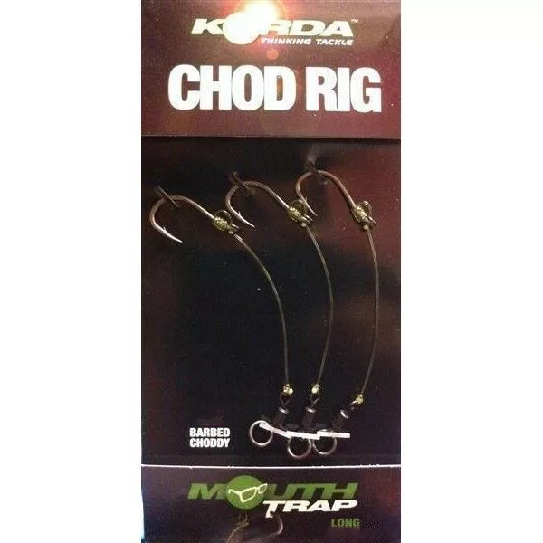 Korda Chod Rig Long Barbed Size 4 - prethodno vezana udica za šarana CHOD