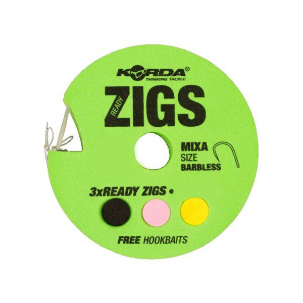 Korda Ready Zigs 10 (300cm) Barbless size 10- prethodno vezan šaranski ZIG predvez za udicu