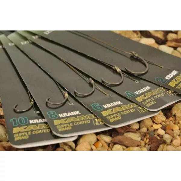 Korda Krank ready rig barbed size 10 - predvezana šaranska udica s predvezom