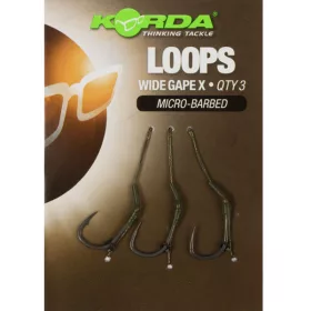   Korda Loop Rigs Size 4 DF Wide Gape X 18lb - vezice za šaranske udice