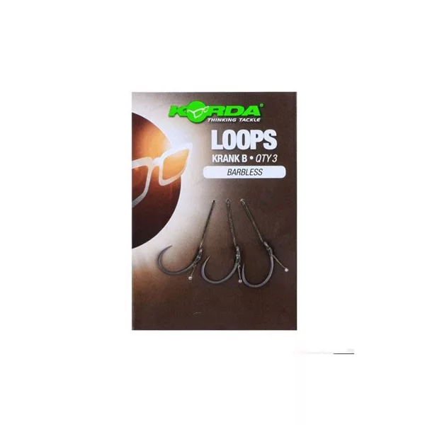 Korda Loop Rigs Size 8B DF Wide Gape 18lb - vezice za šaranske udice