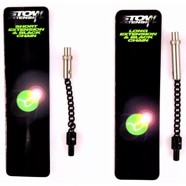 Korda Crni lanac od nehrđajućeg čelika s kratkim adapterom