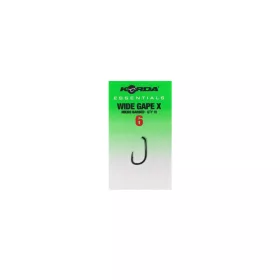 Korda Essentials Wide Gape X 6 Füles, Szakállas Horog 10db