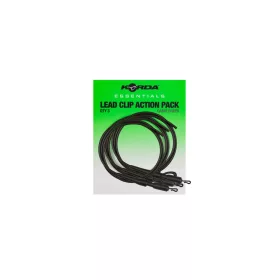   Korda Essentials Lead Clip Action Pack Ólomklipszes Végszerelék Szett 3db