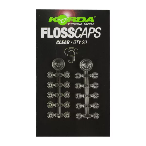 Korda Floss Caps Clear - stoper za boili