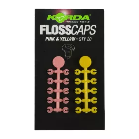 Korda Floss Caps Pink/Yellow - stoper za boili