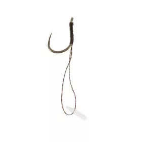   Korum Barbless Hook Hairs With Quickstops - Size 16 Monofil vezani predvez s udicom bez kontrakuke