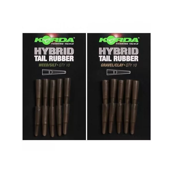 Korda Hybrid Tail Rubber Gravel/Clay - gumeni konus za lead clip