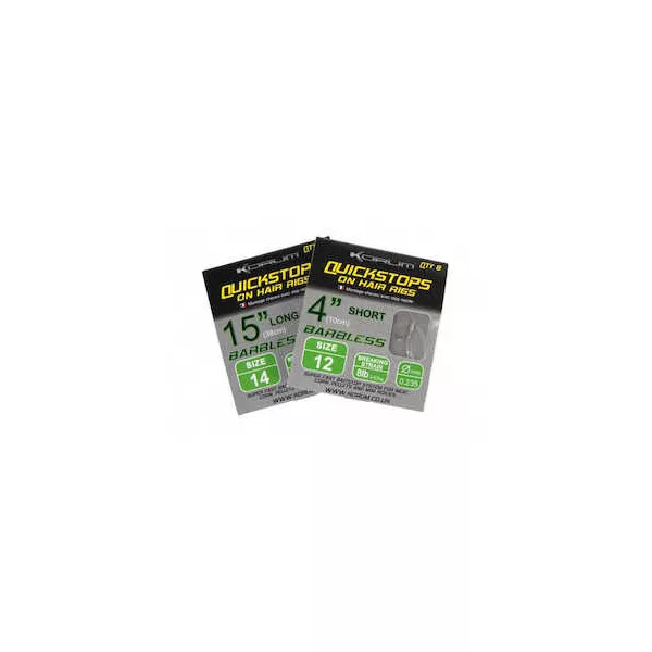 Korum Hair Rigs With Quickstops 4 Size 10 Monofil vezani predvez s udicom