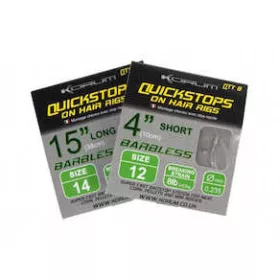   Korum Hair Rigs With Quickstops 4 Size 14 Monofil vezani predvez s udicom
