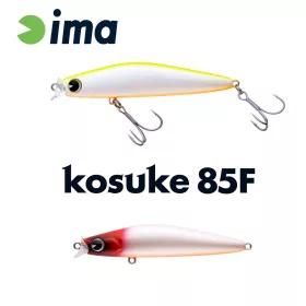 Ima Kosuke 85F 8,5cm 11,5gr 001 Red Head Pearl OB Wobbler