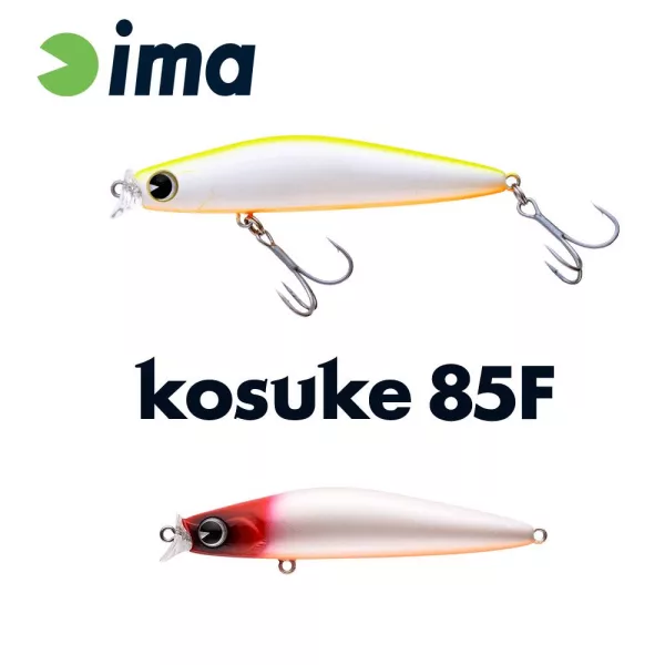 Ima Kosuke 85F 8,5cm 11,5gr 001 Red Head Pearl OB Wobbler