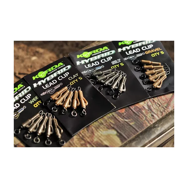 Korda Lead Clip Action Pack - Weed - set olovnih kopči