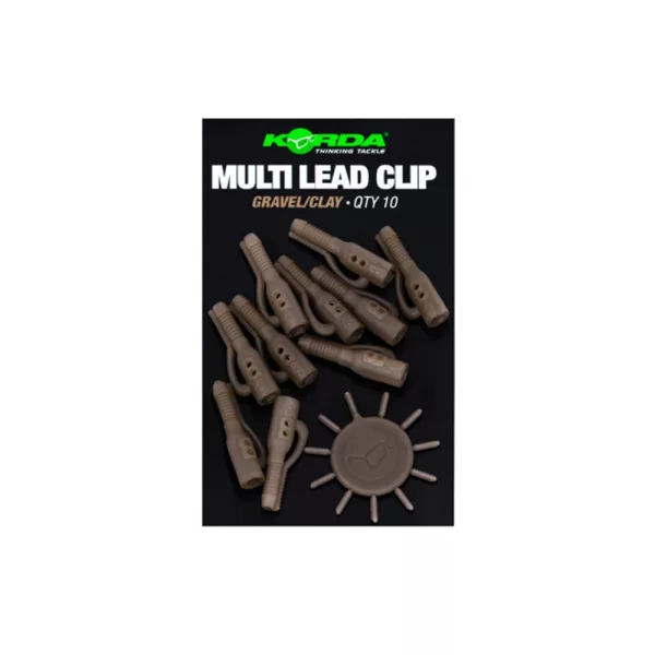 Korda Lead Clip Pin Gravel/Clay Multi Lead Clip Kvačica za olovo 10db