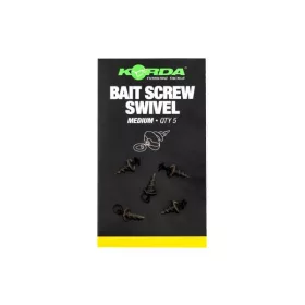 Korda Micro Ring Swivel Bait Screw Medium (5kom)