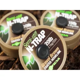 Korda N-Trap Semi Stiff 15lb Gravel Brown - predvez za boile