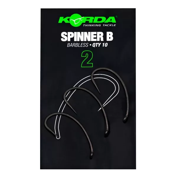 Korda Spinner B Hook 2 S ušicom, udica za šarana bez protukuke 10 kom