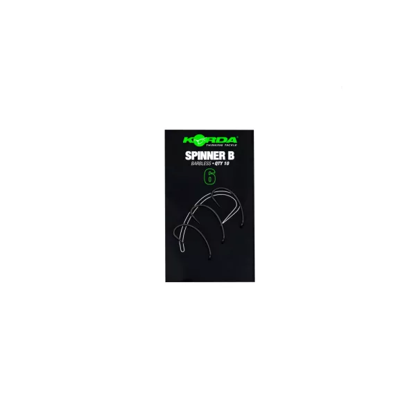 Korda Spinner B Hook 6 S ušicom, udica za šarana bez protukuke 10 kom
