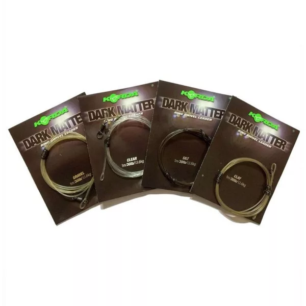 Korda Dark Matter Leader Ring Swivel Gravel Prethodno vezana boili oprema