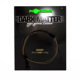   Korda Dark Matter Leader Ring Swivel Gravel 30lb 30cm Predvezani set za boili ribolov