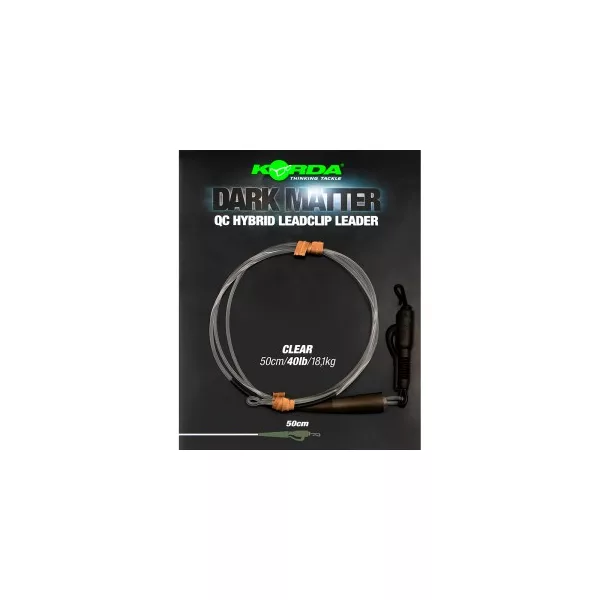 Korda - Dark Matter Leader QC Hybrid Clip Weed brzi spojni predvez u boji trave
