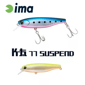 Ima K-Fat 77 Suspend 7,7cm 12gr 002 Chart Back Pearl Wobbler