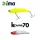 Ima Koume Vibration 70 7cm 13gr 101 Red Head Wobbler