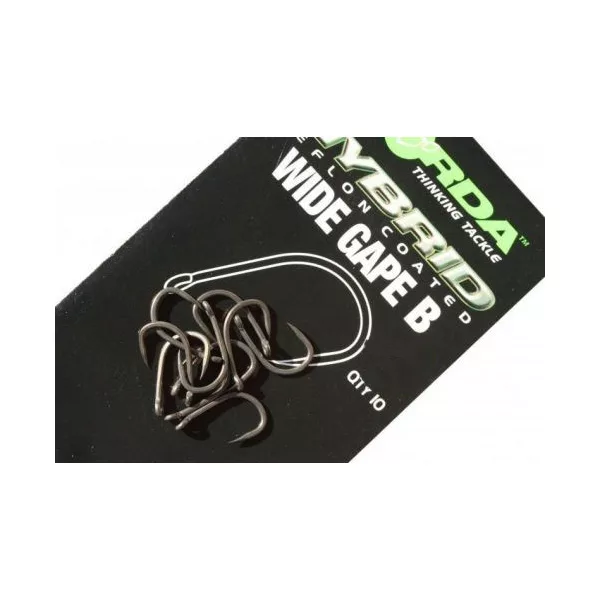 Korda Wide Gape Barbless 1 S okcem, Udica bez kontrakuke 10db