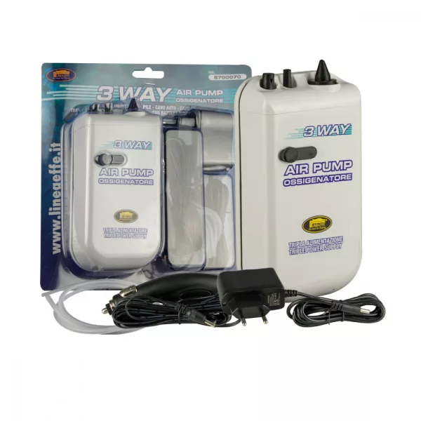 Lineaeffe aerator za žive mamce 3WAY s 2 brzine i punjačem za automobil