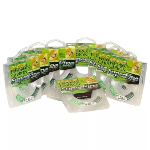 Sasame Fluoro Carbon Superfine Víztiszta 0,20mm 50m Fluorocarbon Előkezsinór