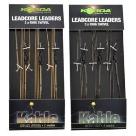 Korda Leadcore leader Ring Swivel Gravel, 3 po pakiranju