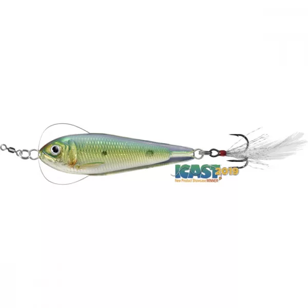 Livetarget Flutter Shad Jigging Spoon Gold/Green 14gr 5,5cm Ljuljajući varalica